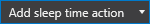 Add sleep time action
